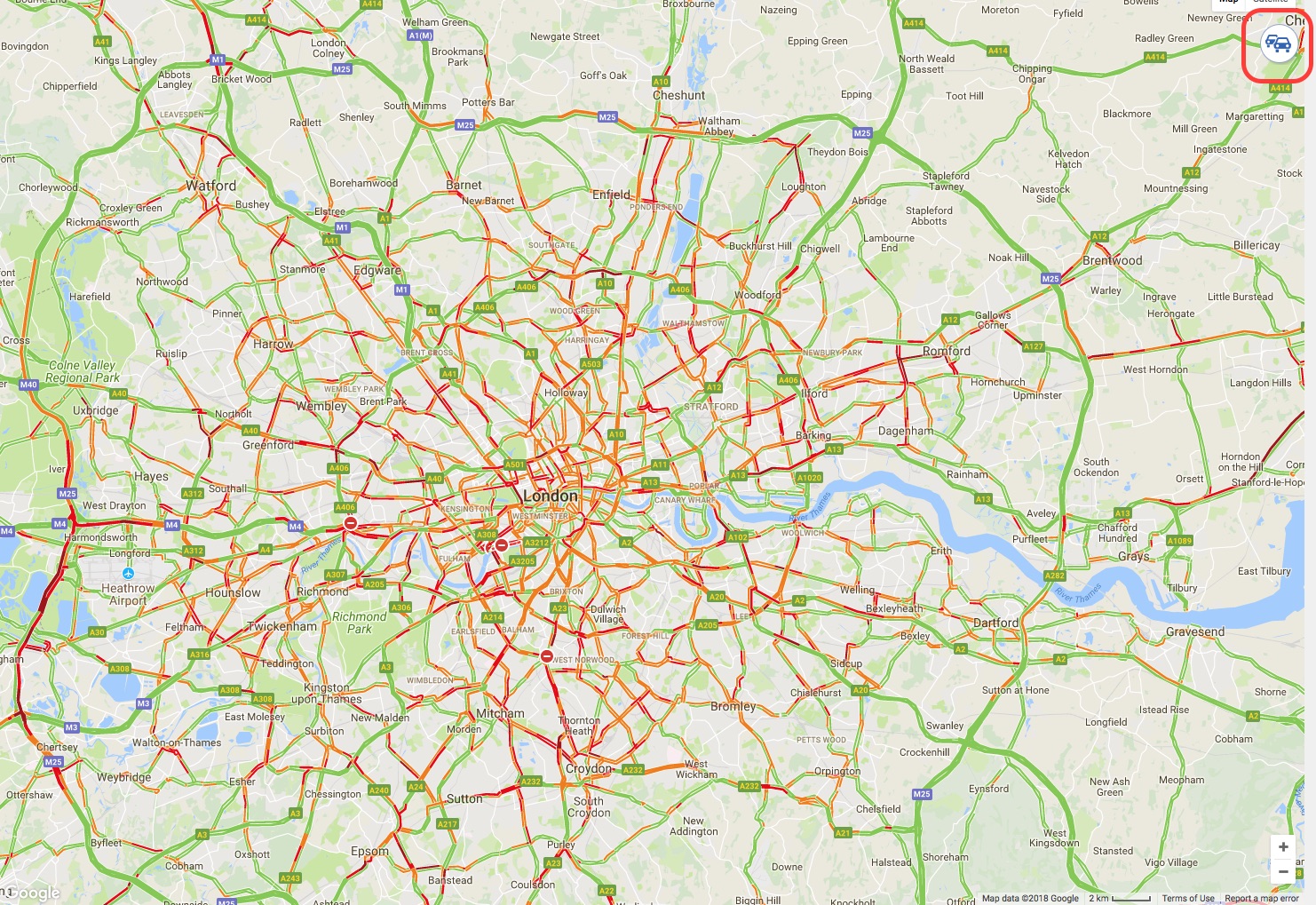New Google Maps Traffic Layer Questtaiwan